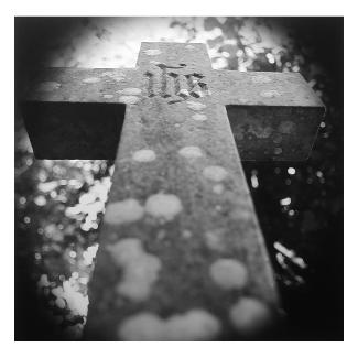 Black and White photos of cemeteries